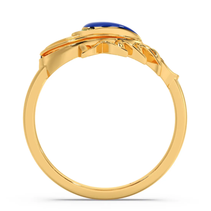 Emerging Royalty Peacock Gold Ring