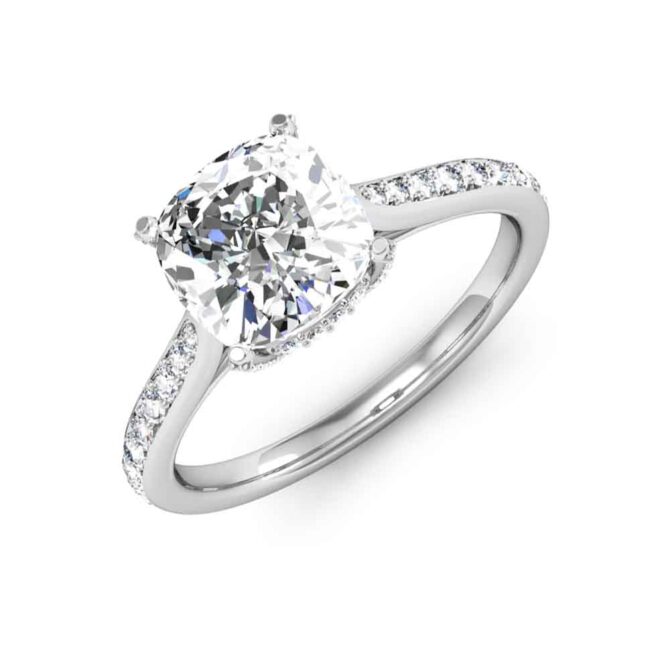 18 k Brilliant-Cut Diamond